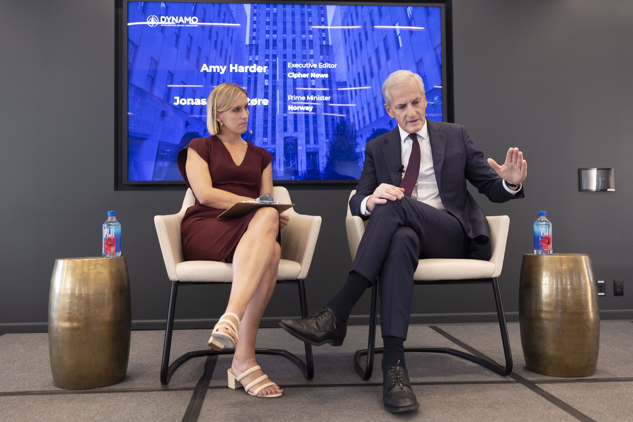 Cipher Executive Editor Amy Harder interviews Norwegian PM Jonas Gahr Støre