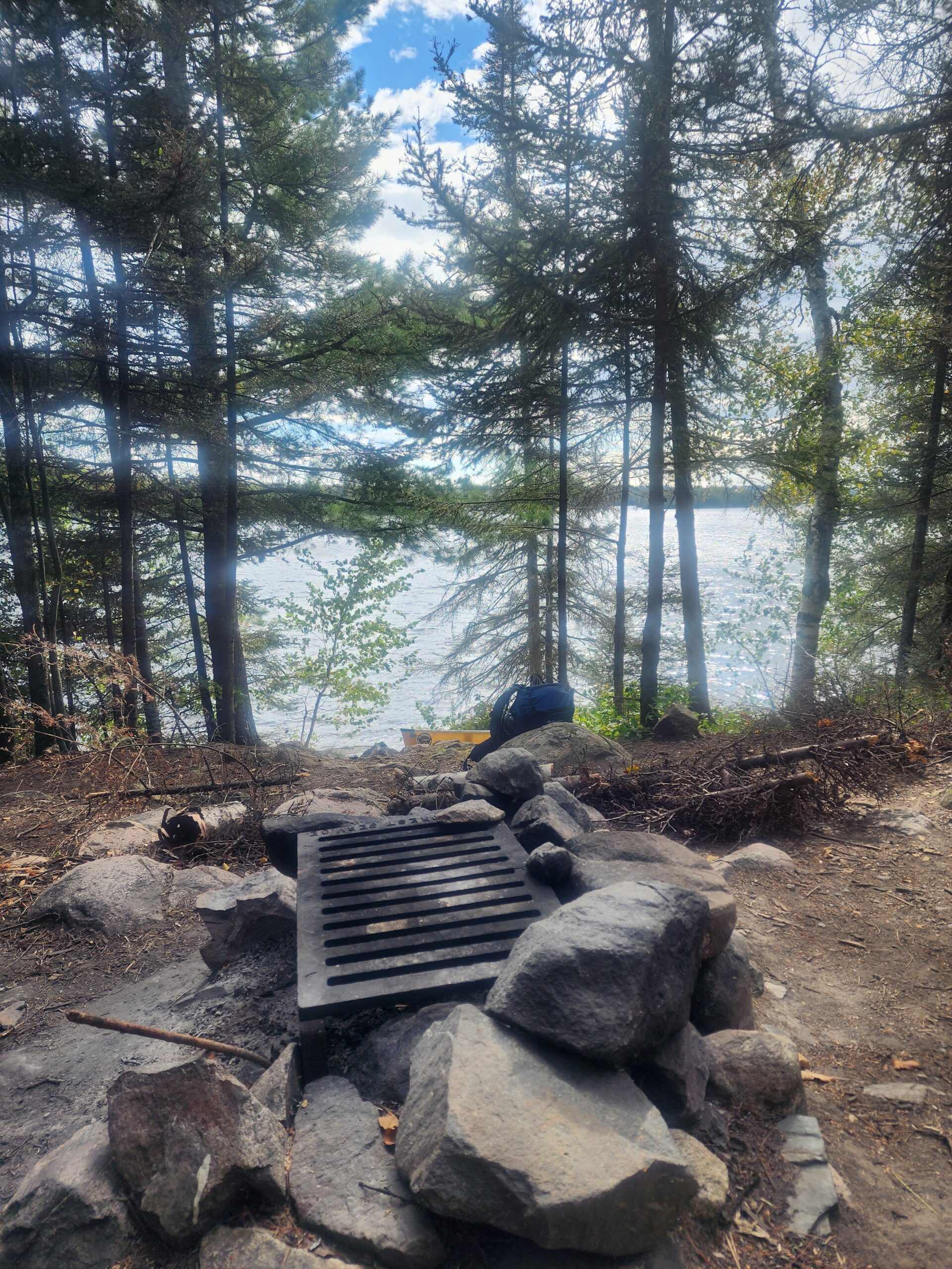 Campsite in at the Boundary Waters Canoe Area Wilderness
