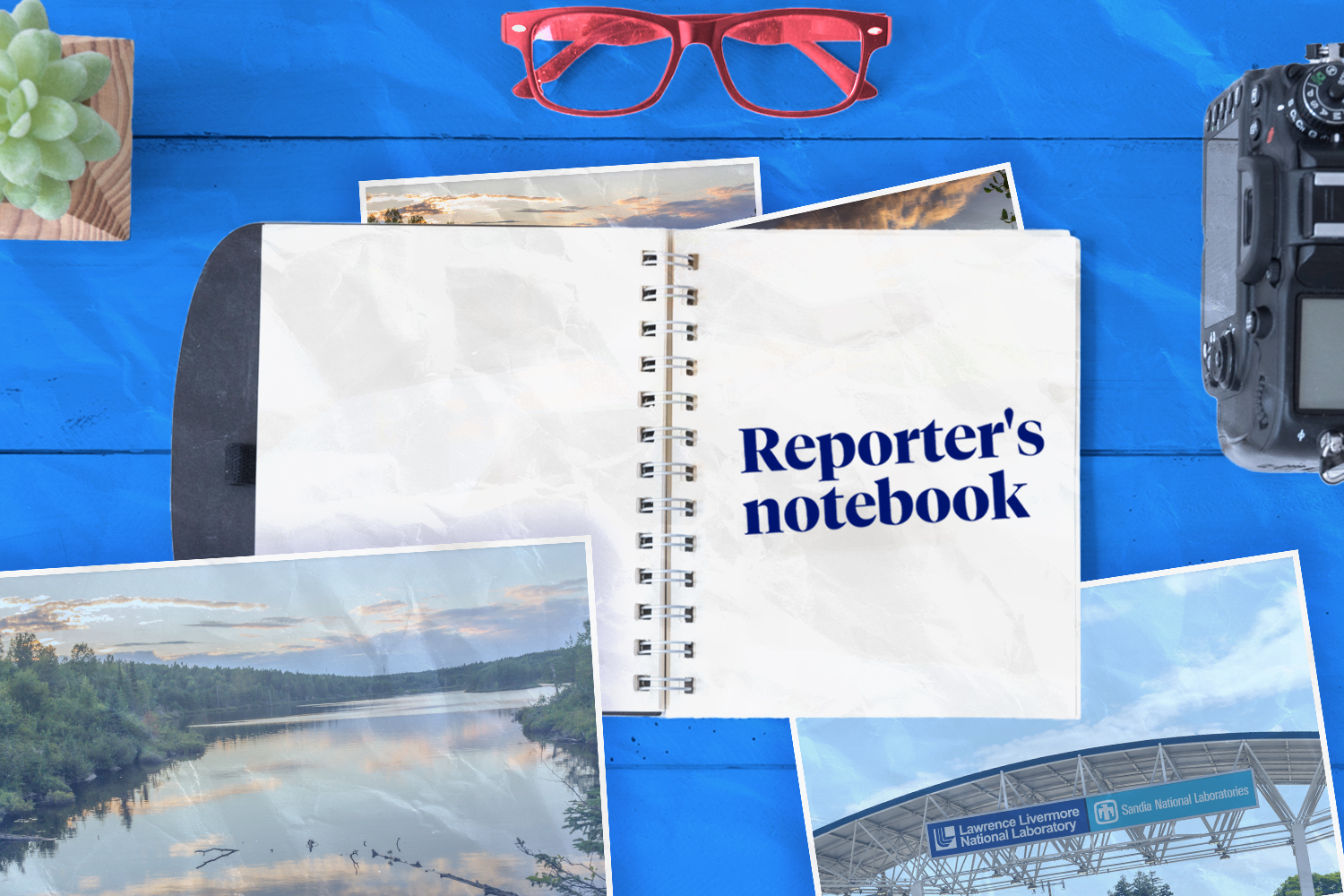 An illustration of a notebook with the words 