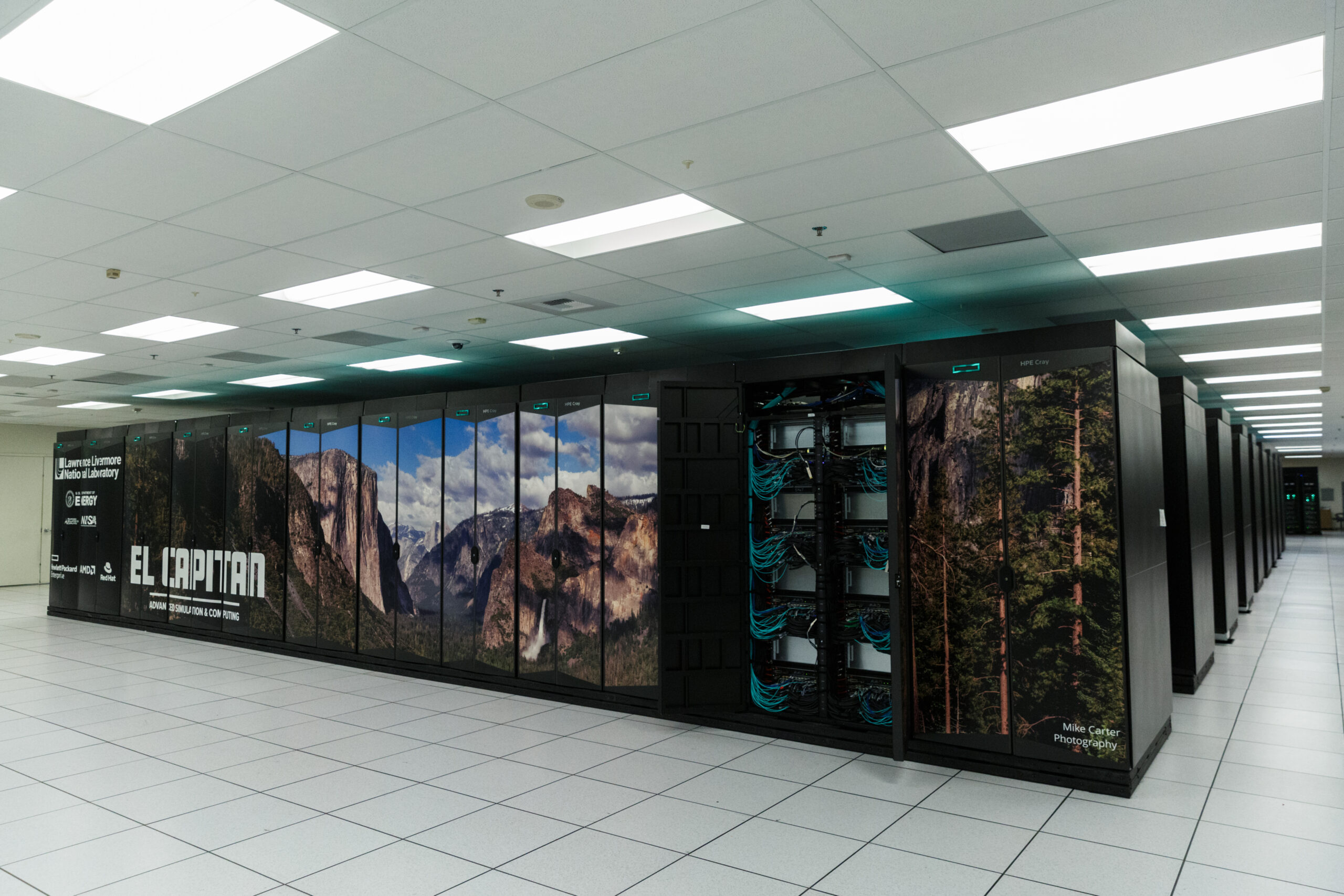 El Capitan supercomputer at Lawrence Livermore National Laboratory.