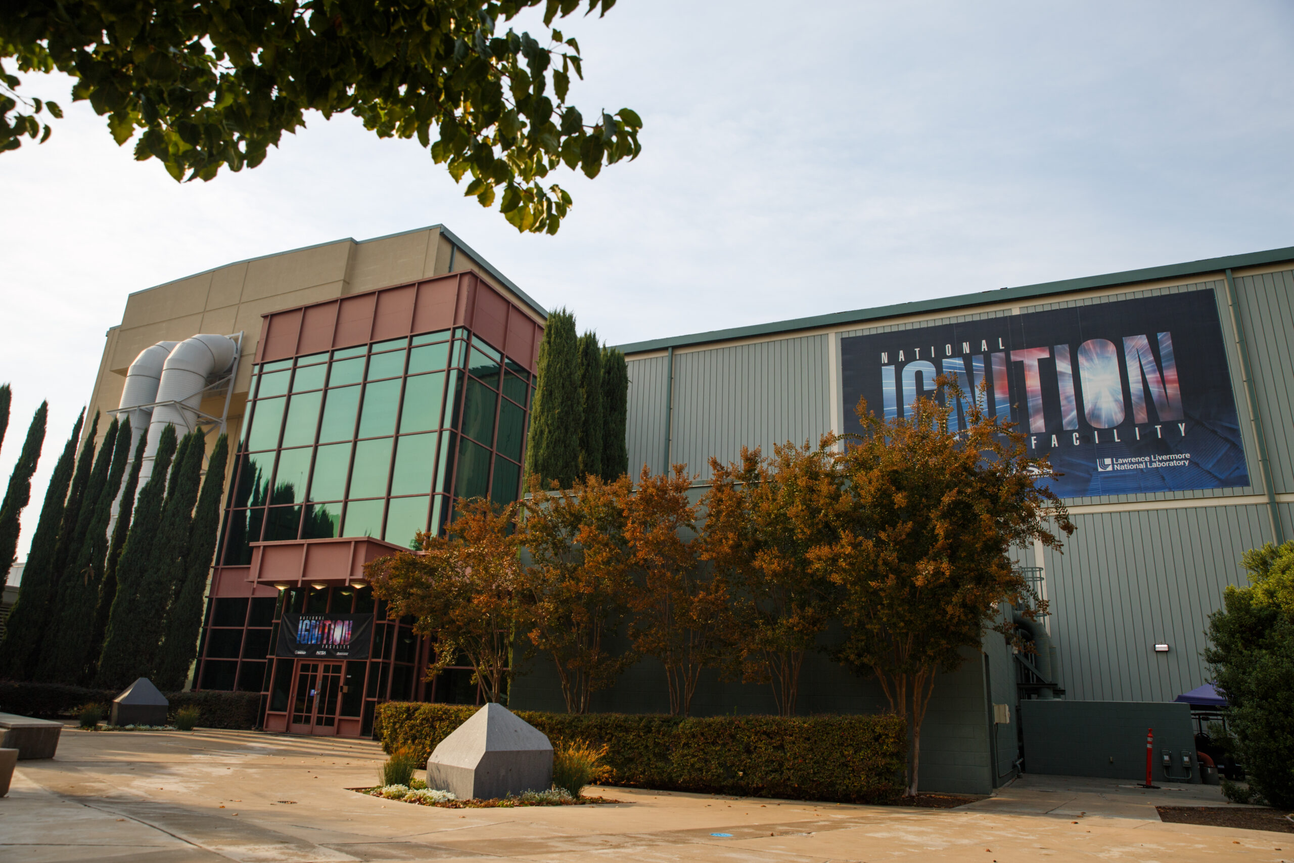 The outside of the National Ignition Facility (NIF) at Lawrence Livermore National Laboratory. 