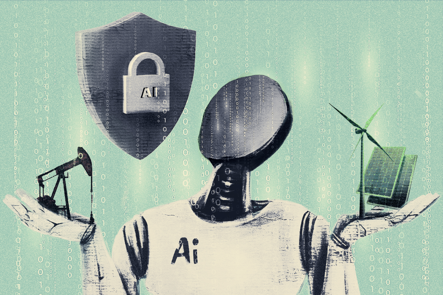 An illustration of a robot with 