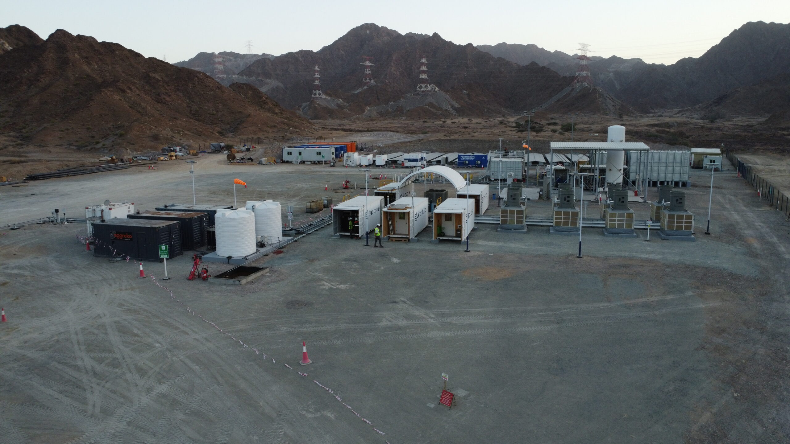 A birds eye view of Project Hajar in Fujairah, UAE. Photo by 44.01.